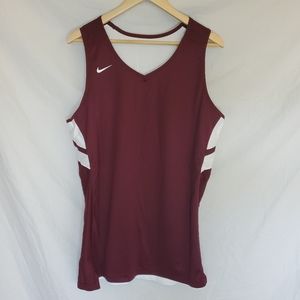 Nike Burgundy Reversable Basketball Jersey